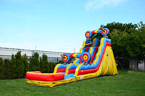 JumpOrange 19' Target Water Slide with Detachable Pool, Commercial Grade Inflatable