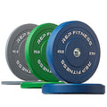 Rep Fitness Color Bumper Plates for Strength and Conditioning Workouts and Weightlifting, 160 lb Set Green