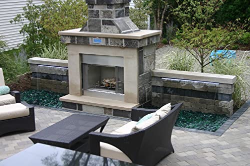 EasyPro Pond Products Vianti Falls 23 Inch Spillway Kit with White LED
