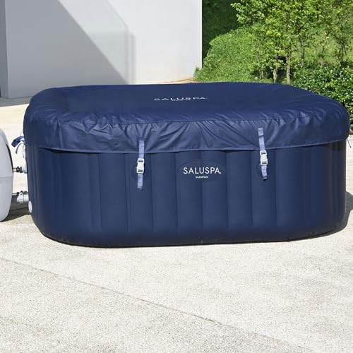 Bestway SaluSpa Hawaii AirJet 4-6 Person Inflatable Hot Tub with EnergySense Cover Blue