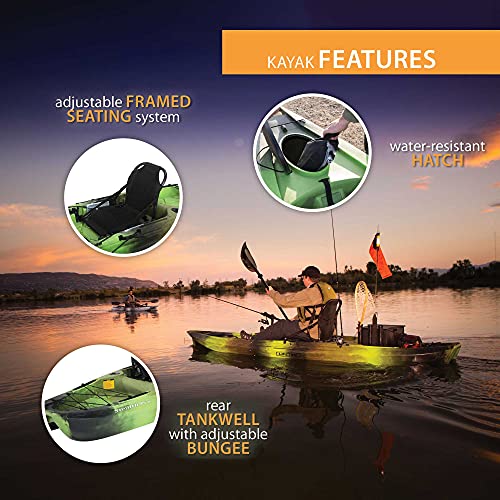 Lifetime Pro Angler 118 Fishing Kayak Gator Camo