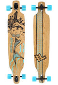 Inspiration Longboards Bamboo Composite BIGBOY Longboard Complete Black and Teal