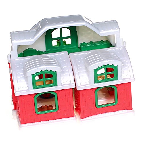 Little People Fisher Price Santa Claus Christmas Cottage Red/Green