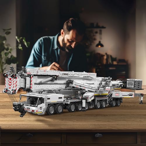 Mould King LTM11200 Technology Crane Building Set 8506 Pieces, APP Programmable White
