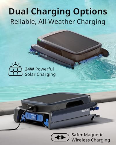 Beatbot iSkim Ultra Solar Pool Skimmer Robot Dark Blue