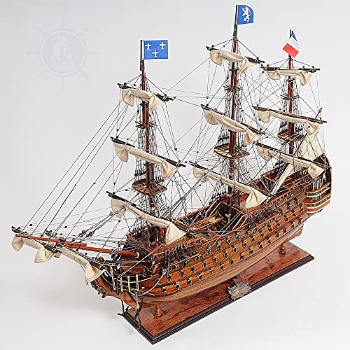 Old Modern Handicrafts Royal Louis Ship Model Natural Wood