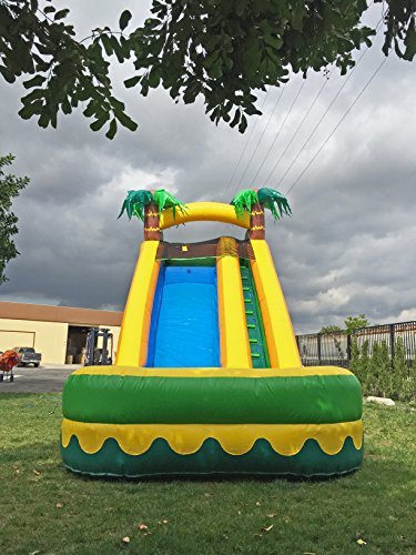 JumpOrange Commercial Inflatable 18' Tropical Aloha Water Slide with Blower Aloha Tropical