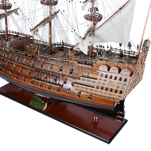 Old Modern Handicrafts Sovereign of The Seas Ship Model Natural Wood