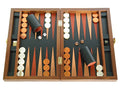 Zaza & Sacci Wood Backgammon Board Game Set Medium Brown/Black 16 Inch