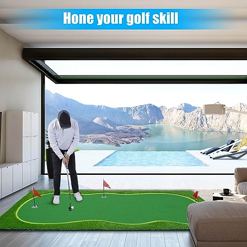 BOBURN Golf Putting Green Mat Professional Practice Mat Green