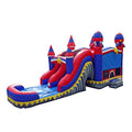 JumpOrange Commercial Inflatable Rocket Titan Dual Lane Bounce House with Slide Combo Rocket