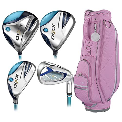 XXIO 2022 Women Premium Full Set Golf Clubs + Cart Bag Pink