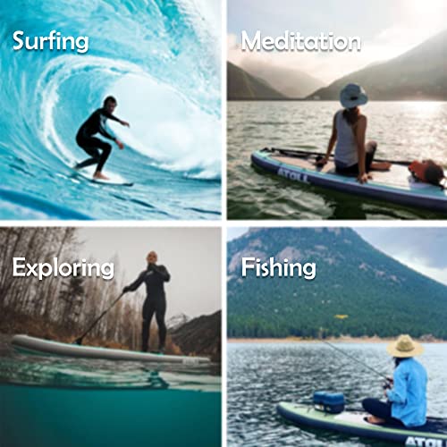 Atoll Inflatable Stand Up Paddle Board 11 Feet Army Green