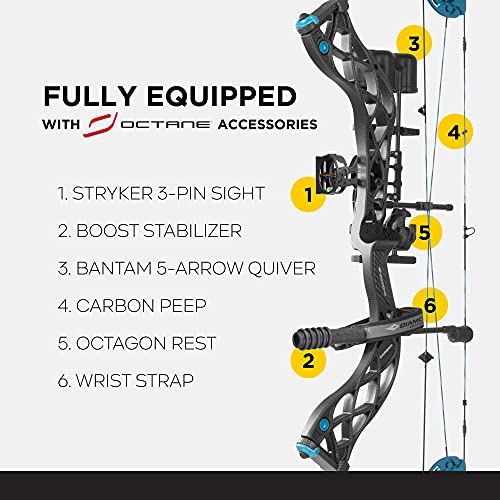Diamond Archery Carbon Knockout Compound Bow 40 lbs Right Hand Carbon Fiber