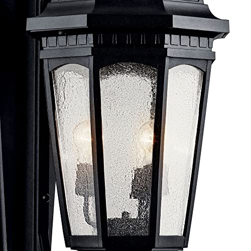 Bailey Street Home 3 Light Outdoor Wall Mount Rubbed Bronze 40.25" Tall