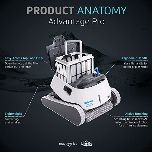 Dolphin Advantage Pro Wi-Fi Robotic Pool Vacuum Cleaner White