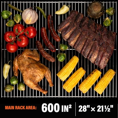 BLACKSTONE Pellet Grill Smoker with 20lb Hopper and Integrated Front Shelf Black