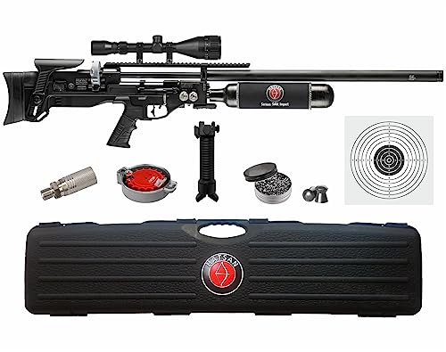 Wearable4U Hatsan Factor BP Bullpup .30 Cal PCP Air Rifle Bundle with Hard Case, Scope, Targets, and Pellets