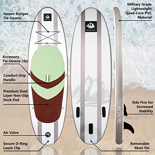 Roc Inflatable Stand Up Paddle Boards 10 ft 6 in Desert