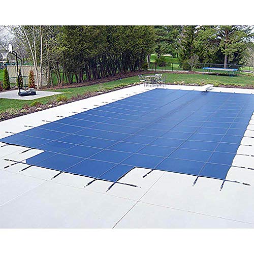 YARD GUARD Deck Lock Mesh Swimming Pool Safety Cover White