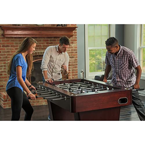 Hathaway Millennium 55-in Pro Series Foosball Table Mahogany/Black