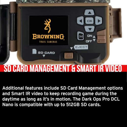 Browning Trail Cameras Strike Force Pro DCL Nano 26MP Bundle with 32GB Memory Card and Card Reader