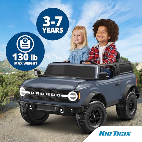 Kid Trax 12V Ford Bronco Ride-On Toy Grey