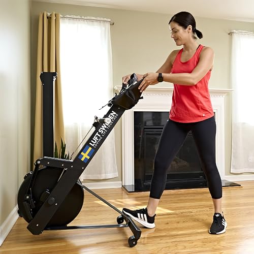 Luft Sweden Compact Rowing Machine for Home Use Black