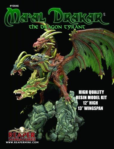 REAPER Ma'al Drakar Dragon Tyrant Resin Model Kit Unpainted