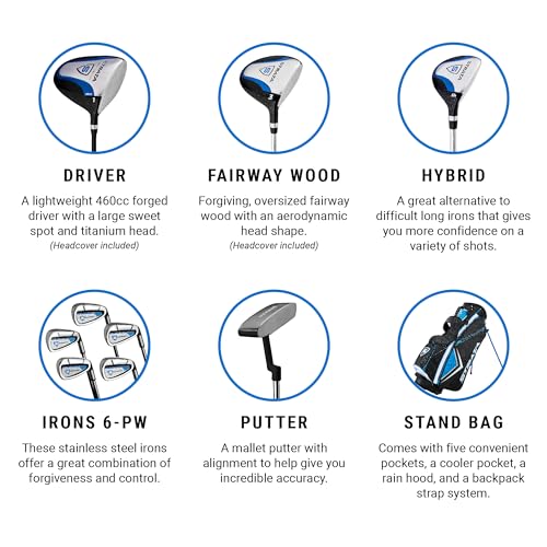 Callaway Golf Men's Strata Complete 12 Piece Package Set (Right Hand, Steel) Blue