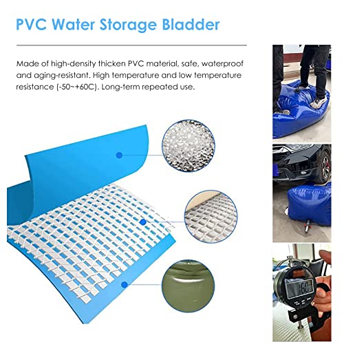 5sssallefaa Portable Water Storage Bag Soft Water Bladder Cube 1800L One Color
