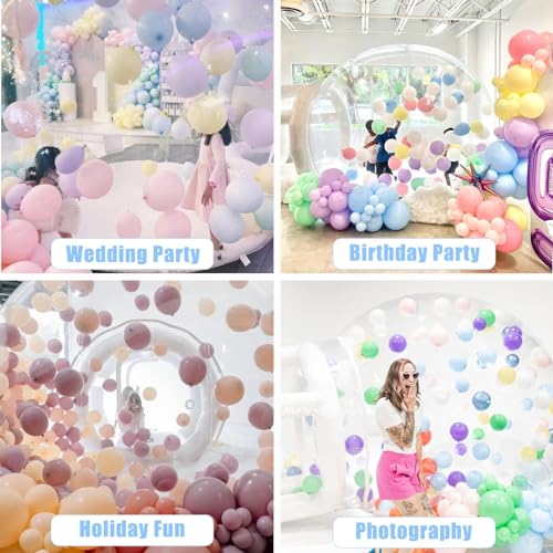 EJIA Clear Inflatable Bubble House for Kids with Blower & Pump White