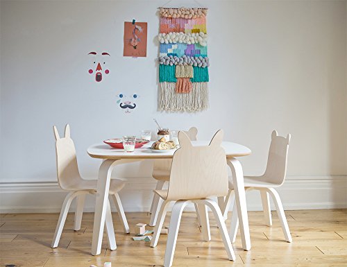OEUF Bear Play Chairs and Table Set Birch