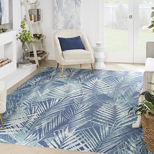 Waverly Sun N' Shade Indoor/Outdoor Area Rug Navy 10' x 13'