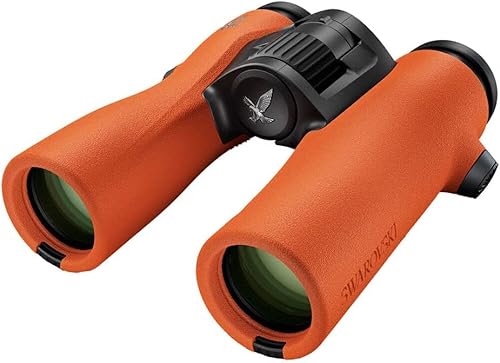 SWAROVSKI OPTIK 8x32 NL Pure Binoculars Orange Bundle with Comfort Strap, Tripod, Backpack, Adapter, Flashlight, and Cleaning Kit