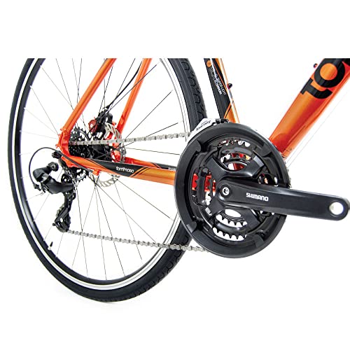 Tommaso Forza Shimano Tourney Hybrid Disc Brake Fitness Bike Orange - Extra Large