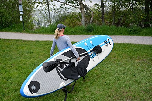 California Board Company 132 Current Inflatable Stand Up Paddle Board Blue/White/Black