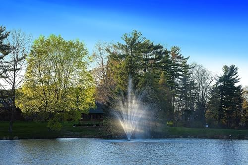 Scott Aerator Amherst 1HP 230V Large Pond Fountain with 100 ft. Electric Cord