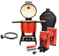 BBQ Island Grills & Smokers Kamado Joe Classic Joe 3 On Cart Package Red