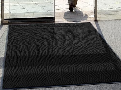 Legendary Doormats Waterhog Diamond Mat Solid Red 3' x 12''