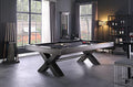 Empire USA Plank & Hide - Vox Billiard Pool Table Charcoal Powder Coat with Electric Blue