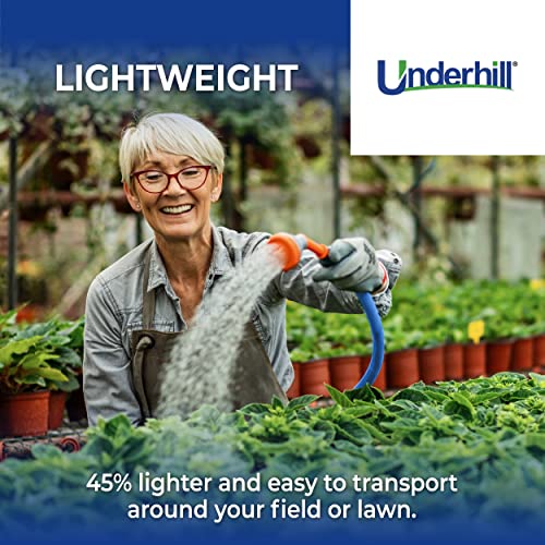 Underhill UltraMax Commercial Garden Water Hose, Lightweight Heavy-Duty Flexible, 1 Inch x 125 ft, Blue