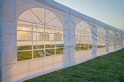Shade Tree Tents & Carports Heavy Duty 20' x 40' Event Tent Canopy with Sidewalls White