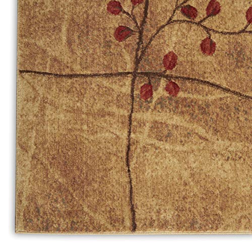 Nourison Somerset Rustic Area Rug 9'6" x 13' Latte