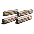 Bachmann Williams Coach & Vista-Dome Santa Fe Super Chief 60" Aluminum Train Set
