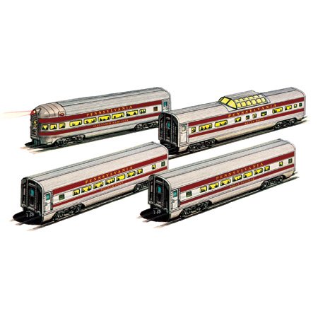 Bachmann Williams Coach & Vista-Dome Santa Fe Super Chief 60" Aluminum Train Set