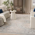 Nourison Nyle Distressed Area Rug Light Blue 12' x 15'9
