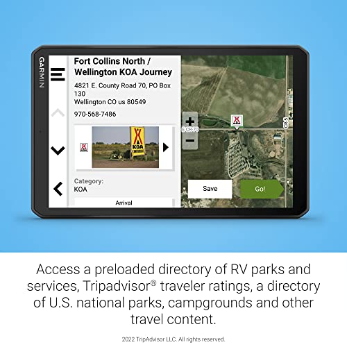 Garmin RV 895 8” GPS RV Navigator (Renewed)