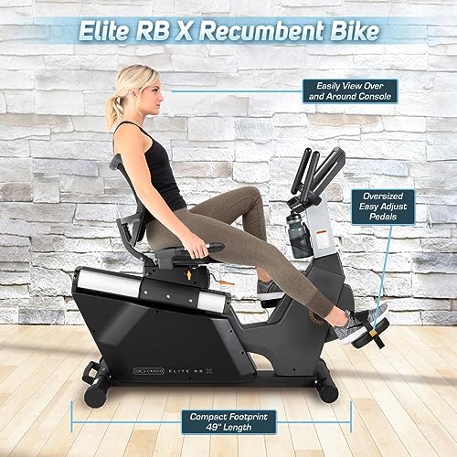 3G Cardio Elite RB Exercise Bike Recumbent Commercial Grade Gray/Silver