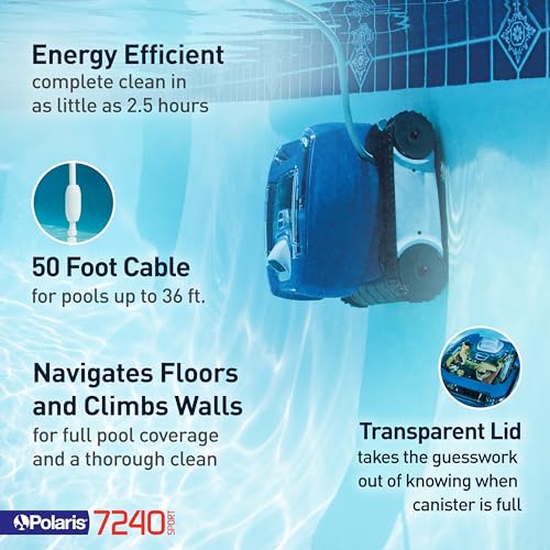 Polaris P724 Robotic Pool Cleaner White